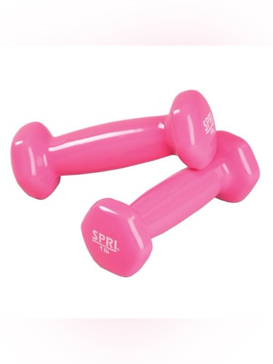 Spri Other - SPRI Pink 1 lb Vinyl Coated Dumbbell Pair - Set of 2